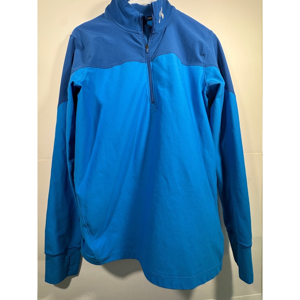 Under Armour 1/4 Zip Pullover‎ Men Small Blue HeatGear Athletic Gorpcore